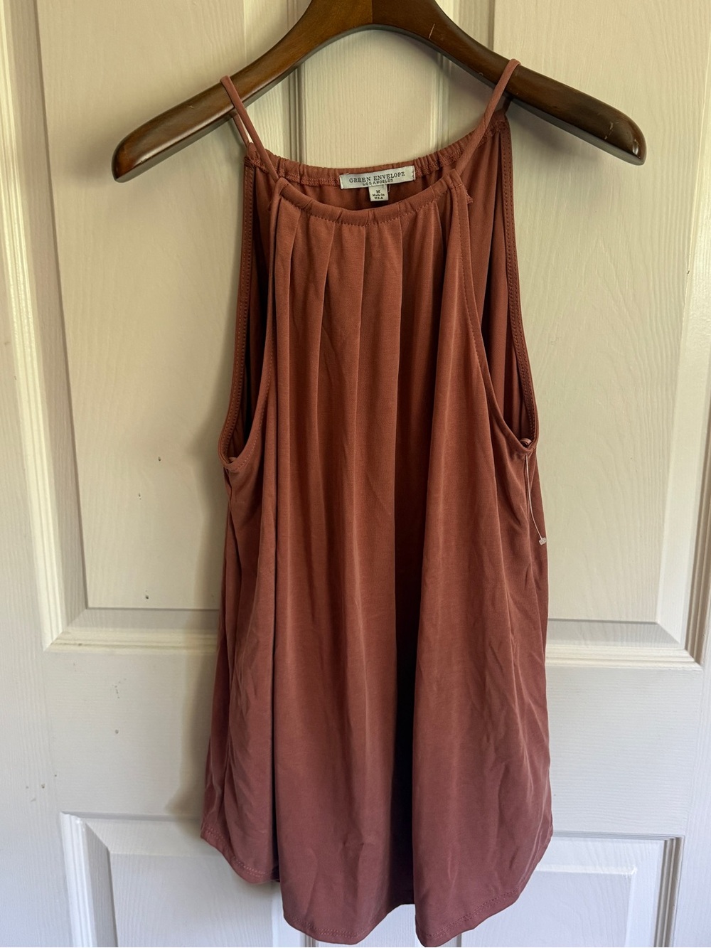 Green Envelope - Rust Halter Camisole M NEW